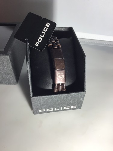 Police leather bracelet - police,