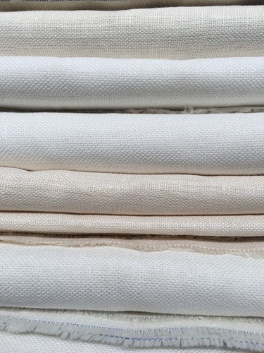 Premium plain bleached linen - bleached,