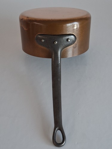Vintage french copper saucepan - french,