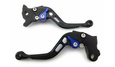 Black Blue Short levers Pair