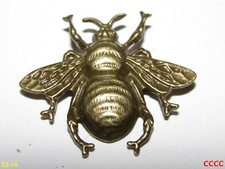 steampunk brooch badge pin bronze honey bumble bee nectar pollen Manchester