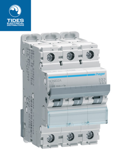 Hager mcb amp triple pole - 32,