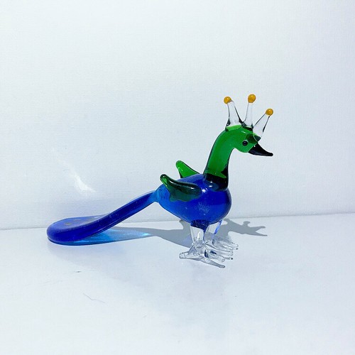 Objets art peacock glass - d’art,