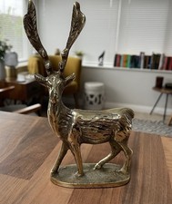 Vintage Solid Brass Deer Stag