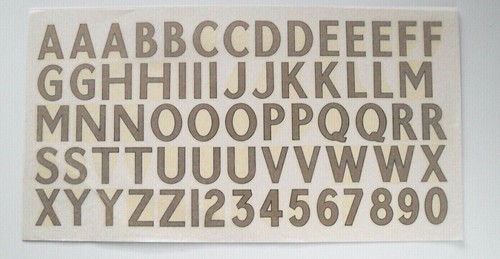 Waterslide transfer letters - waterslide,