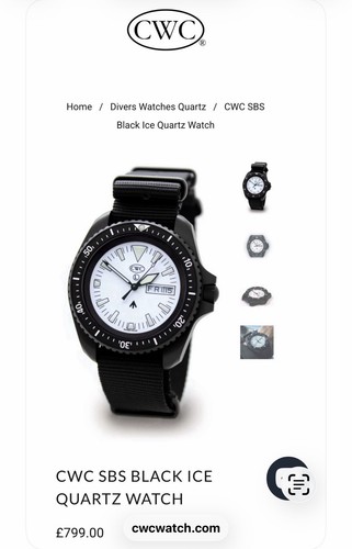 Cwc black ice watch - cwc,