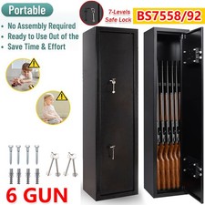 6 Gun Cabinet Safe Lockable