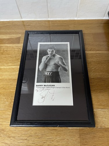 Barry mcguigan autographed - mcguigan,