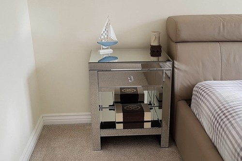 Slate rose mirror bedside - &,