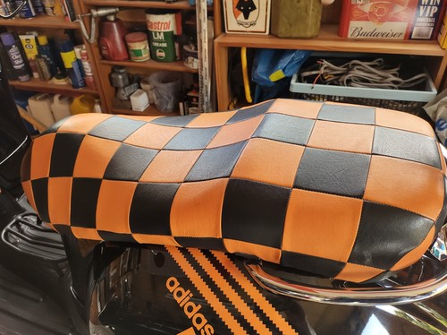 Vespa gts orange and black - orange,