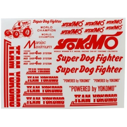 Yokomo super dogfighter decal - yokomo,