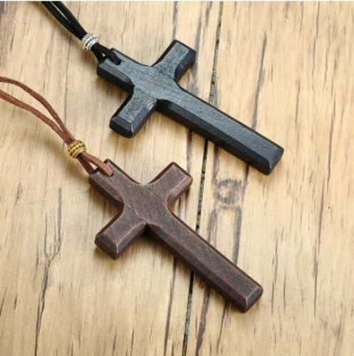 Northrune vintage wooden cross - vintage,