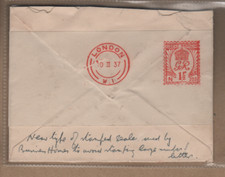 Early Neopost Franking machine cancellation - London 1937 - Machine 203