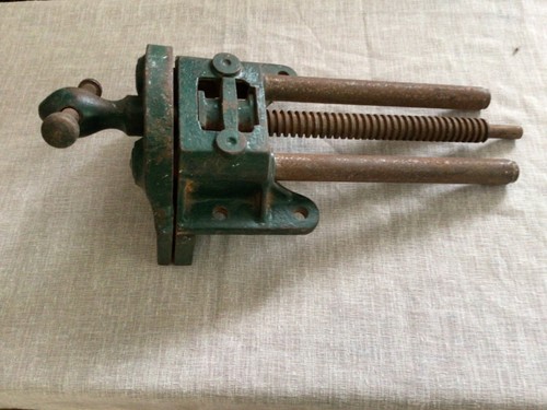 Vintage record bench vice - record,