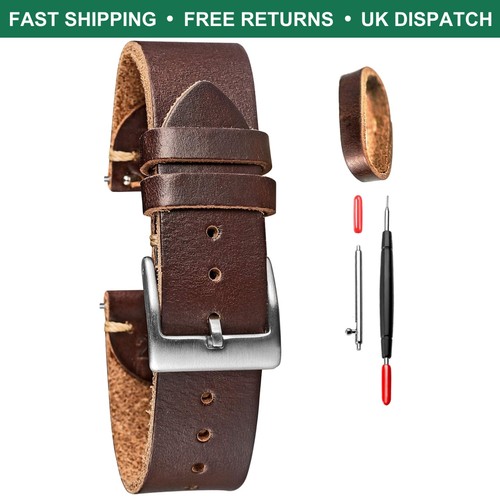 Handmade vintage leather watch - vintage,