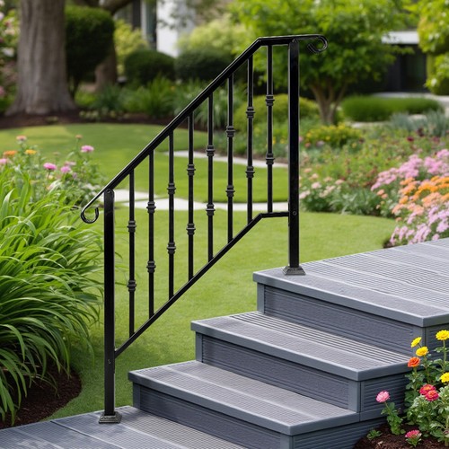 Wrought iron handrail picket - iron,