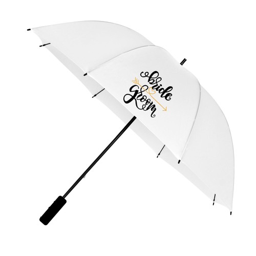 Large white wedding - white, umbrella