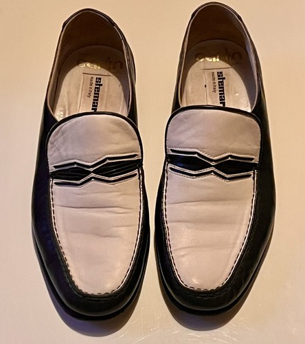 Stemar black white leather - stemar,
