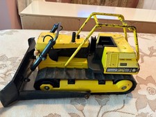 VINTAGE YELLOW TONKA TURBO DIESEL BULLDOZER FOR PARTS OR RESTORATION