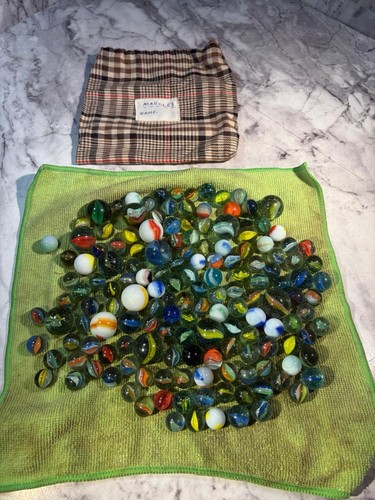 Vintage marbles glass large - marbles,