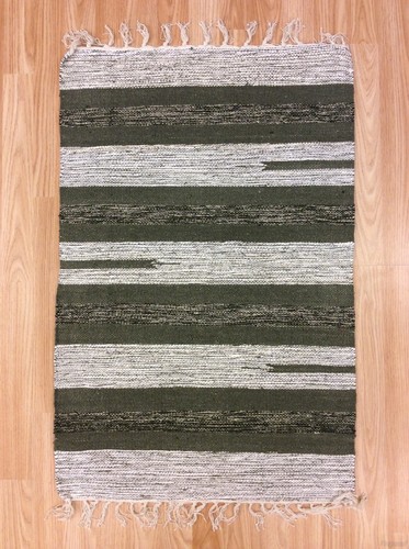 Striped green beige - green,