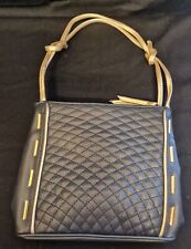 Vintage Joanna Hall Shoulder Bag Navy Man Made Faux Leather soft body