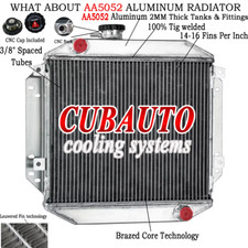 2 Rows Radiator Aluminium For 68-1980 1976 Ford Escort Mk1/Mk2 RS2000 MT