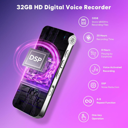 Voice recorder with noise - recorder,