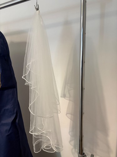 Wedding veil off white with - veil,,