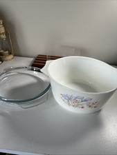 Vintage blue iris pyrex - vintage,