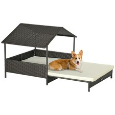 PawHut Extendable Rattan Dog