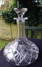 Cumbria Crystal KESWICK Admirals Ships Decanter