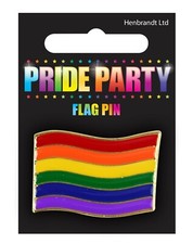 RAINBOW GAY PRIDE FLAG PIN BADGE - LGBT BROOCH LAPEL FESTIVAL CARNIVAL GIFT