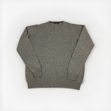 James Pringle Men's Wool Jumper Blue V-Neck XL Warm Classic Style