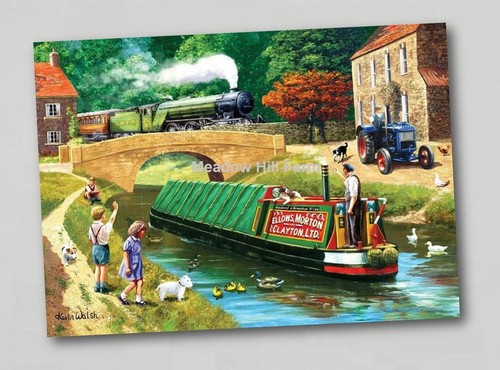 Fridge magnet canal barge - magnet,
