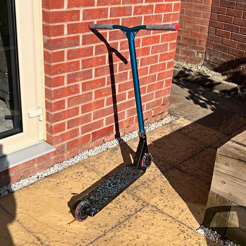 Stunt push scooter blue black - push,