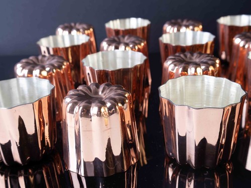 Copper canele set 24 - copper,