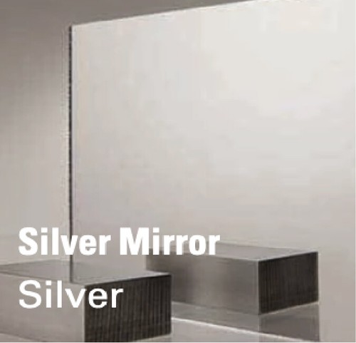 Silver acrylic mirror sheet - silver,