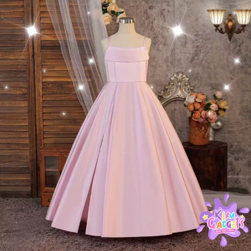 Girls long flower bridesmaid - long,