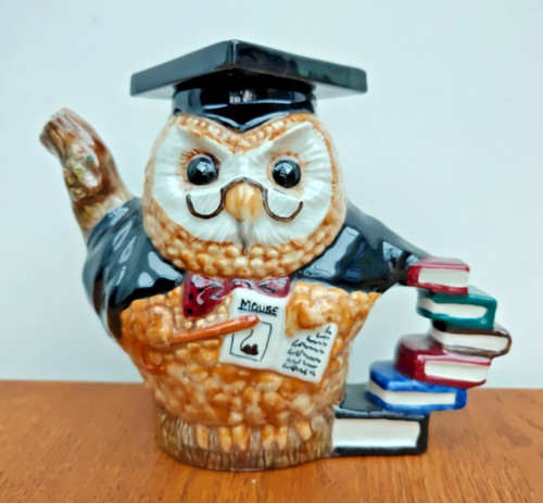 Professor owl teapot - owl",