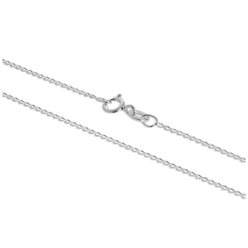 Sterling silver 1mm - long, curb
