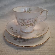 Royal Albert Haworth Trio Of Cup, Saucer And Side Plate 
