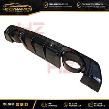 GLOSS BLACK REAR DIFFUSER TTRS LOOK FOR AUDI TT TTS MK3 2015-2018 + GLOSS TIPS