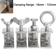 A2 Stainless Steel C Clamps Tiger Clamp for Mounting U Clamps Small Desk Clamp