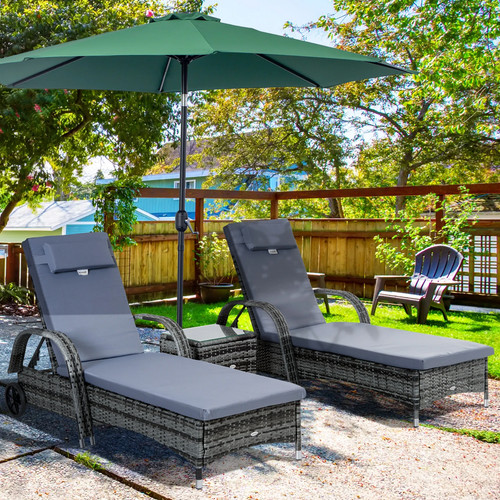 3piece garden rattan sun - 3piece,