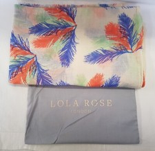 Lola Rose London Light Summer Scarf Shawl Feather Design 192cm x 74cm Unused