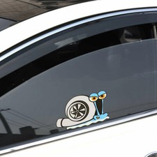 Turbo Snail Funny Car Sticker