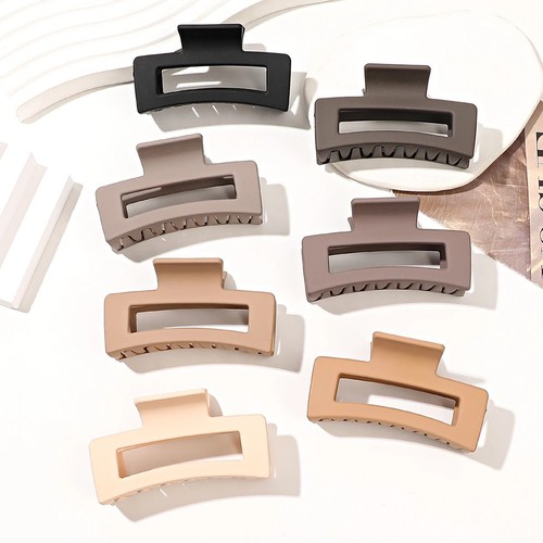 7pcs medium square hair - medium, claw