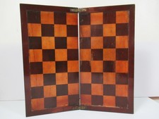 ANTIQUE  ENGLISH FOLDING CHESS BOARD NO CHESS SET