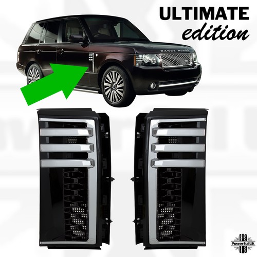 Black chrome side - vents, for